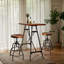 Ensemble de table bistro et tabouret pour 2 personnes