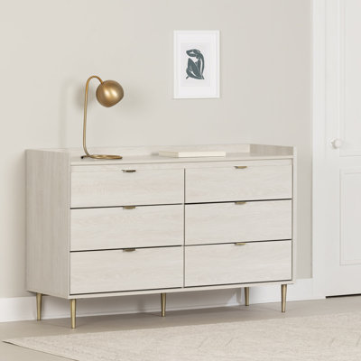 Hype 6 Drawer 57'' W Double Dresser -  South Shore, 13532