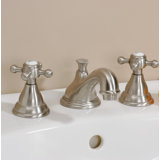 Lavatory Widespread Bathroom Faucet with Drain Assembly