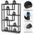 69.29" 6-Tier Industrial Black Etagere Bookcase