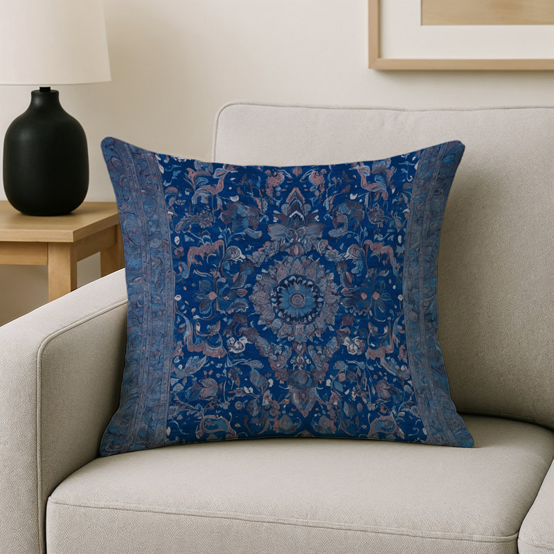 Coussin décoratif intérieur / extérieur gris Modern Modern, Carré 16 po, Géométrique gris 2