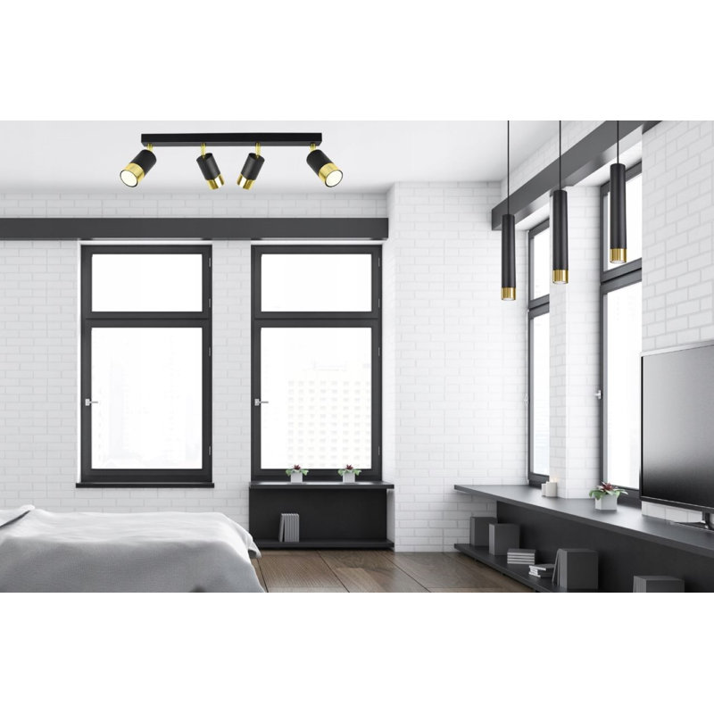 Amalina Spotlight, Black/Gold