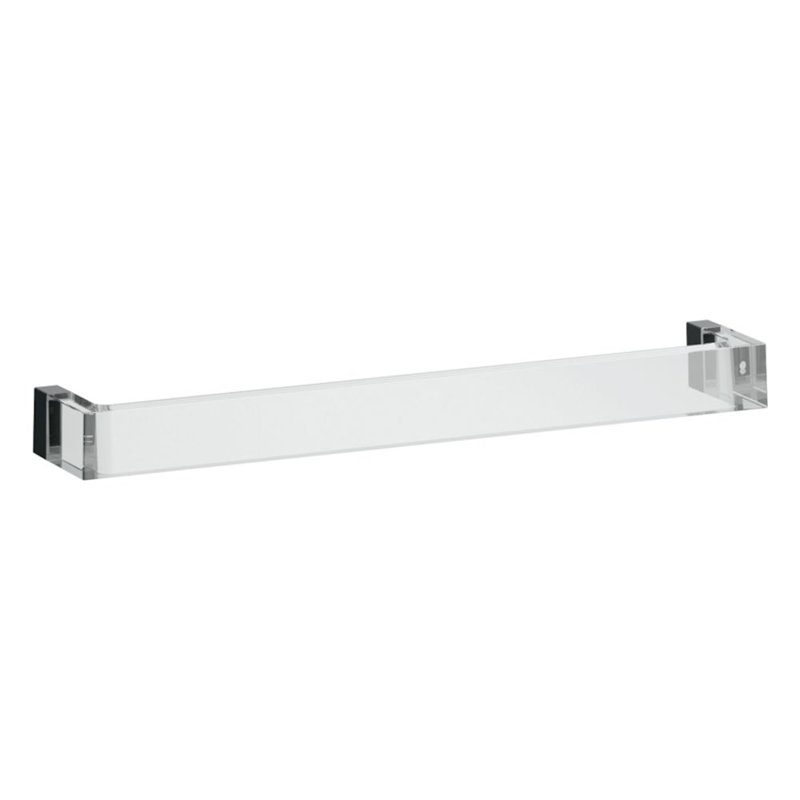 Kartell Wall Mounted Towel Bar, Crystal Transparent