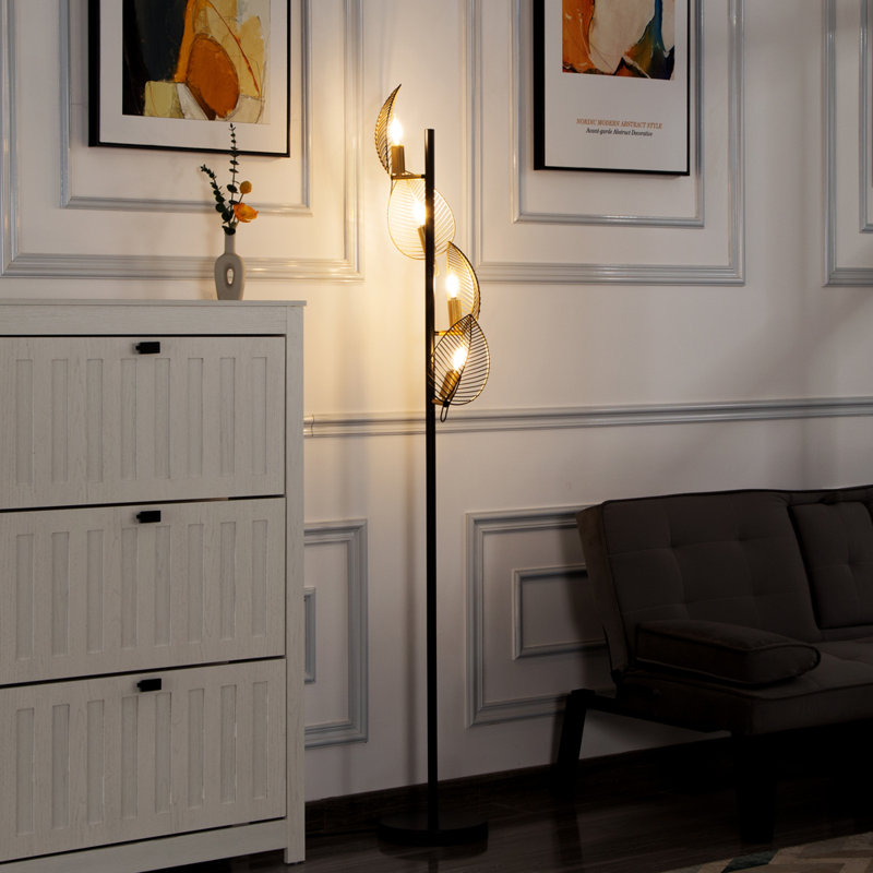 67.3'' Tree Floor Lamp, Black