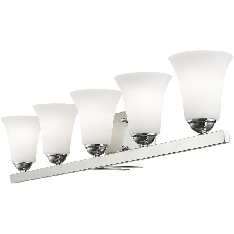 Midtown 5 - Light Vanity Light, Brown