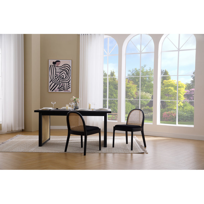 Chaise d'appoint Kashtyn, Noir, Noir