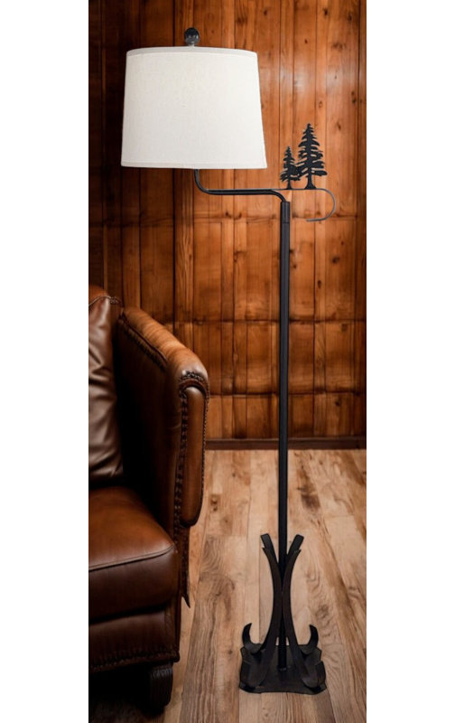 Lampe sur pied en fer Burnt Sienna