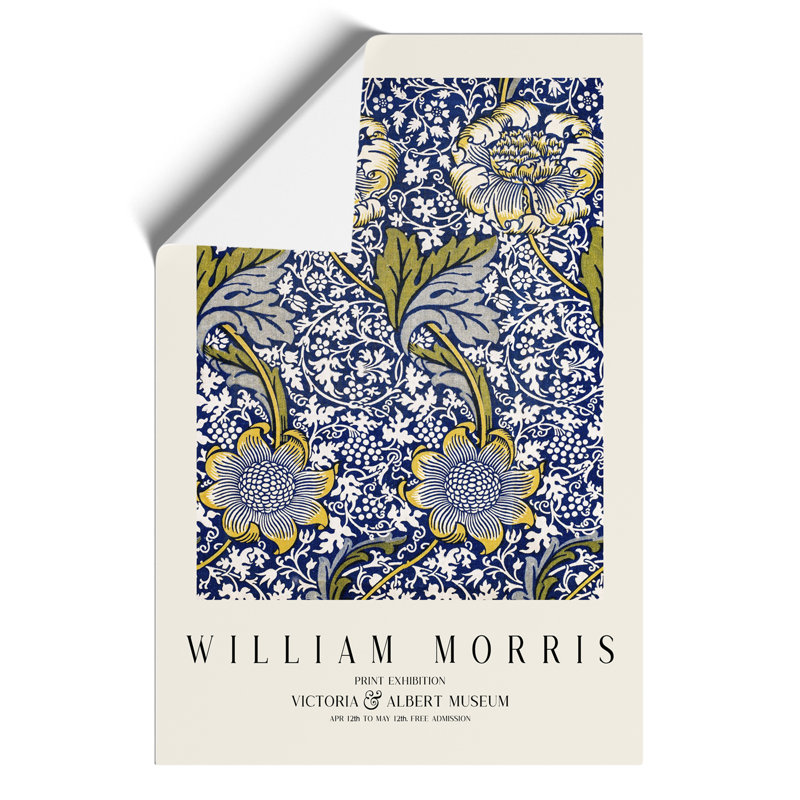 Kennet Print by William Morris - Frameless Print, 30cm H x 21cm W x 0.1cm D