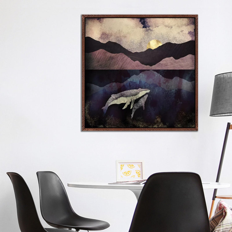 Bond I - Print on Canvas, 45.72 cm H x 45.72 cm W, Brown Framed