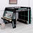 Gamer Loft Bed Frame with Desk, Smart RGB Lighting System, USB Charging, Storage Shelves and Safety Staircase-1883289671