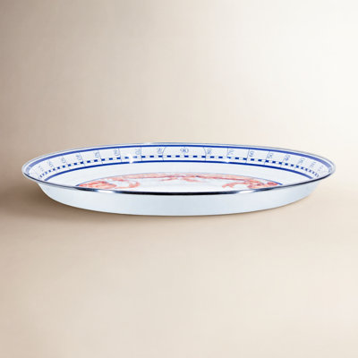 Crab House Enamel Tray