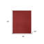 Tapis d'extérieur 8 pi x 10 pi rouge brique résistant aux taches