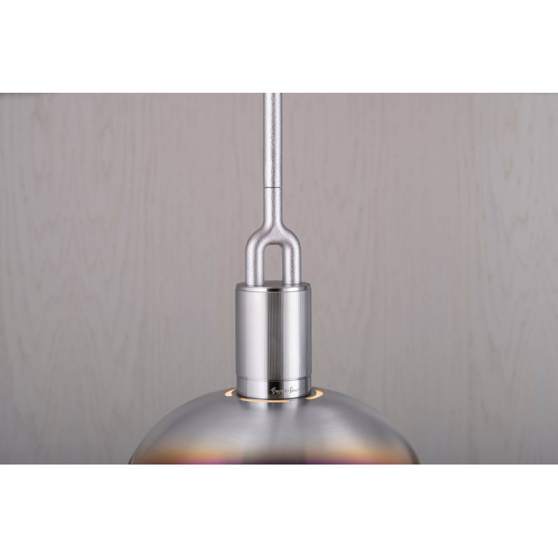 Luminaire suspendu fourchu, Acier brûlé