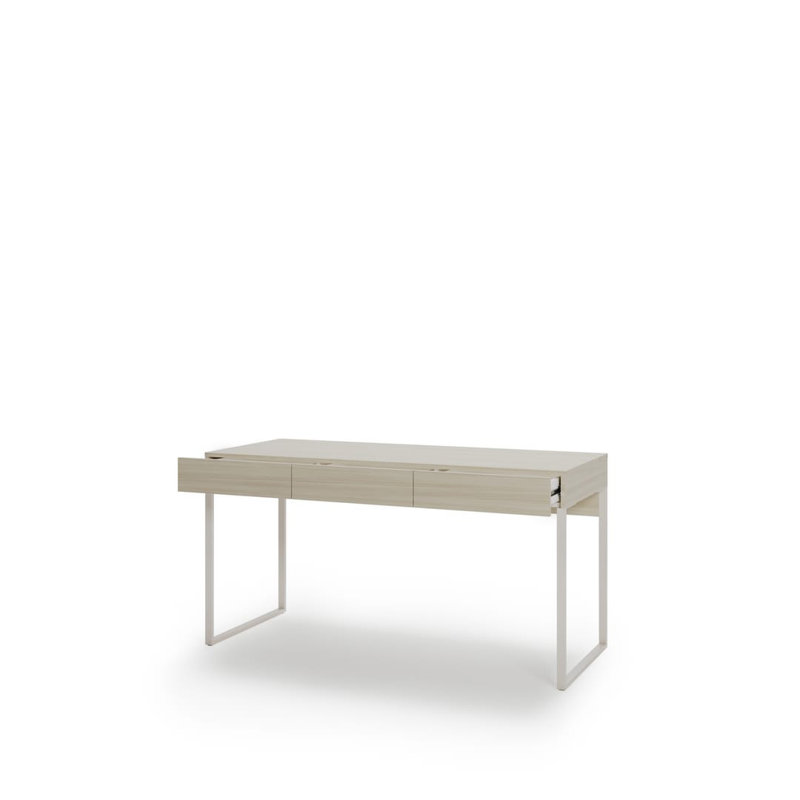 Desk 150 cm in Cashmere - Spacious Workspace with Integrated Drawer Storage