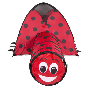 Ladybug Pacific Play Tents 51'' W x 99'' D Indoor / Outdoor Fabric Play Tunnel