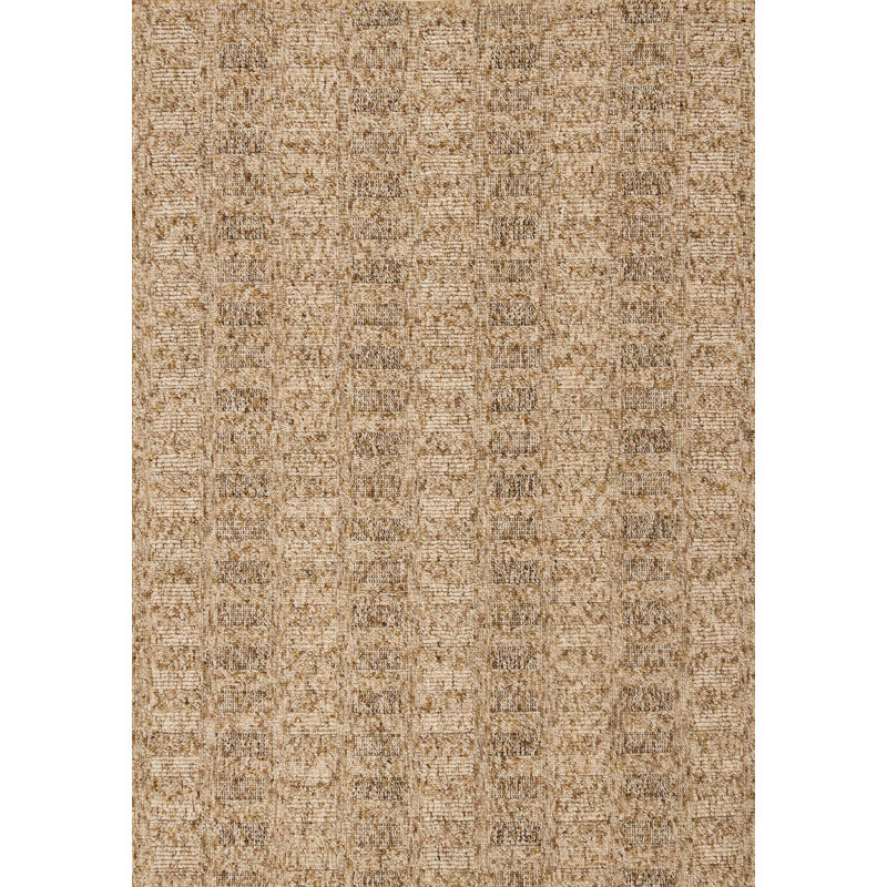 Tapis brun brun texturé bouclé texturé résistant aux taches, 7 pi 10 po x 10 pi 6 po