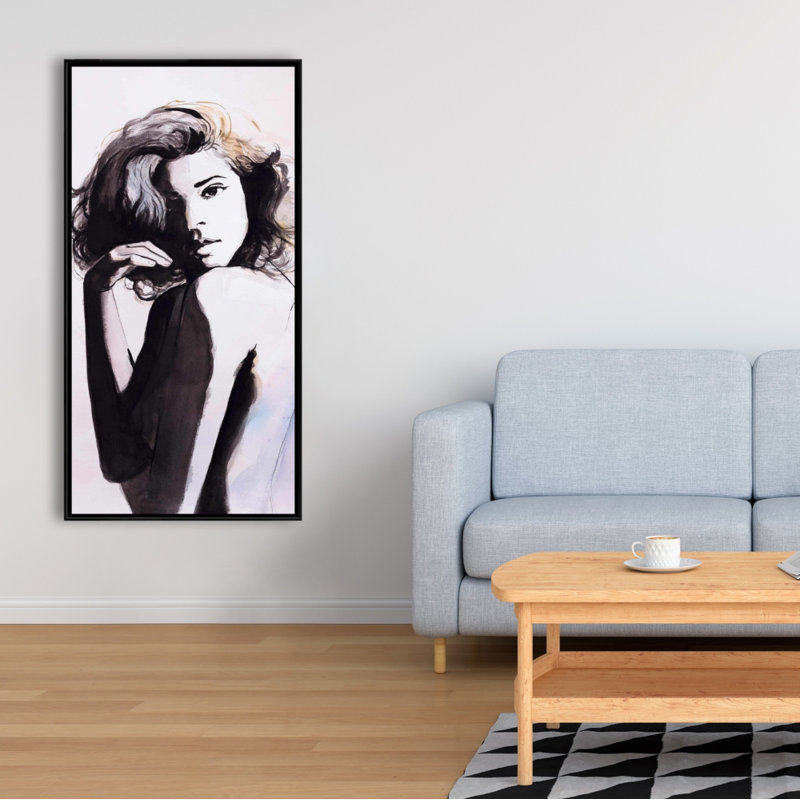 Almost nude - 24"x48" Framed canvas