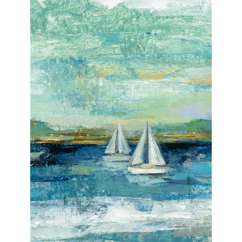 Panneau de lac calme II - reproduction sur toile, H 16 po x l 12 po