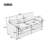 68.1" Cozy Upholstered Loveseat Sofa Oversized Comfy Comfy Cloud Sofa Double Cushion Loveseat Sofa Plush Cushion Sofa Couch for Living Room,Light Grey
