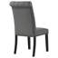 Chaise d'appoint de salle à manger rembourrée en tissu Modern Madi (ensemble de 2)-478128323