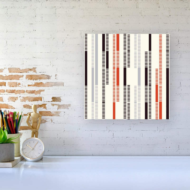 DASHED STROKE PATTERN - Wrapped Canvas Print