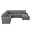 Canapé-lit modulaire escamotable en forme de U avec méridienne Cottone-1340162986