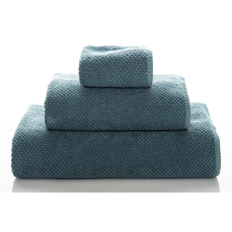 Bee Waffle Waffle Hand Towel, Deep Sea