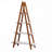 Solid Bamboo Wood Oxford "A" Frame Ladder Display Bookshelf