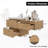 Mellani 48 Inch Floating Bathroom Vanity & Makeup Table Set