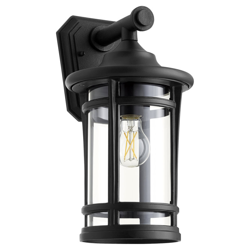 Lanterne murale d'extérieur noire H 15 po, H 15 po x l 8,25 po x P 9,13 po