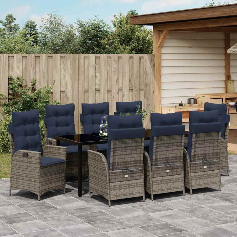 Patio Dining Set with, 8, 73cm H x 200cm W x 80cm D