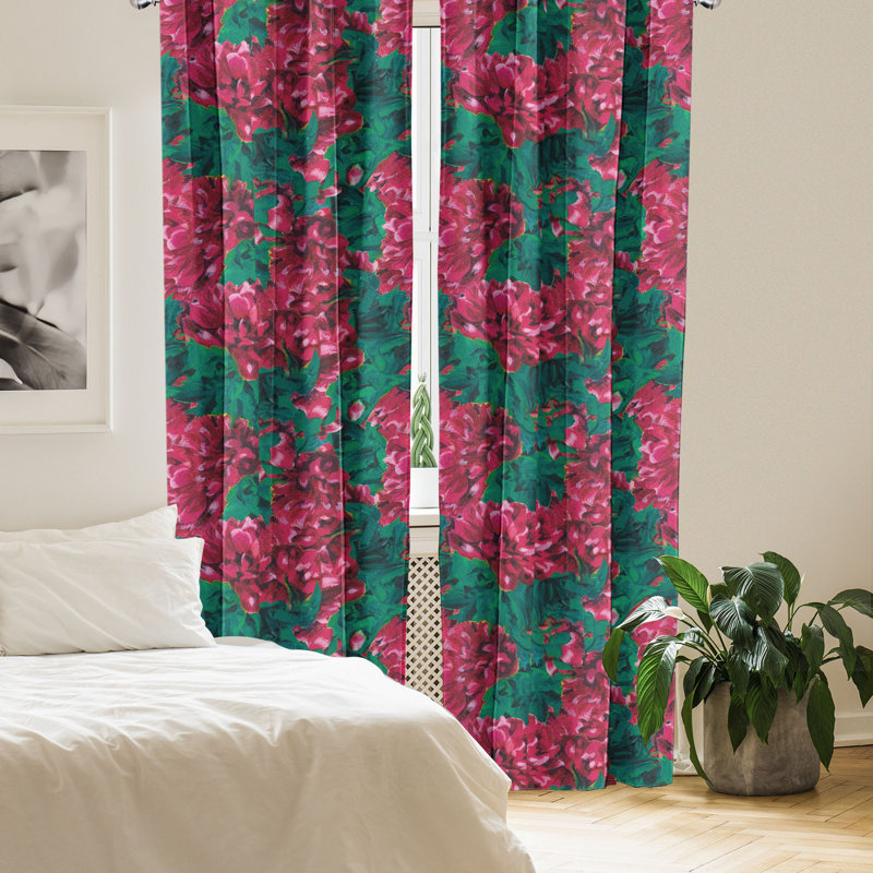 Semi Sheer Curtain Pair, 56" W x 95" L