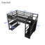 Lit mezzanine double avec escalier et garde-robe-295210303