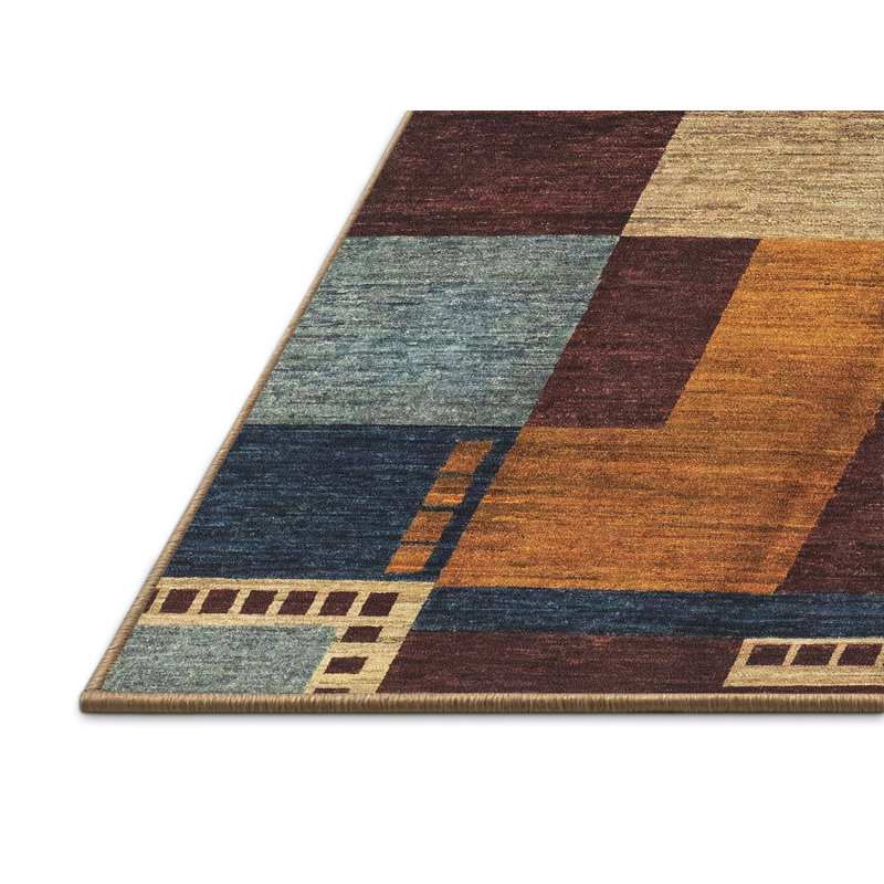 Abstract Indoor Rug, Rectangle 7' x 10'