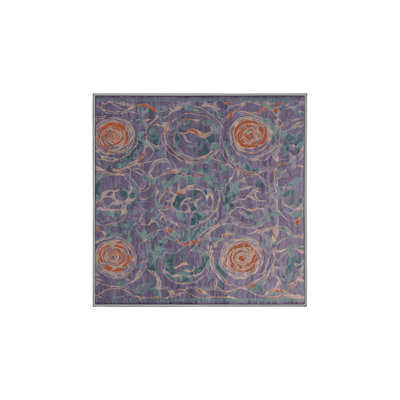 Tapis mauve lavable à la machine