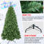 Arbre de Noël artificiel à 8 pieds, 1430 pointes, fil à mémoire et installation rapide pour arbre à charnières de 8 pi-1977718900