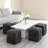 Soft And Comfortable Corduroy Ottoman, Square Design With High Resilience Foam For Versatile Use-765119136