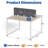 Okeysen 4 Person Office Desk Set with 4 BIFMA-Certified Chairs and 4 File Cabinets-129877185