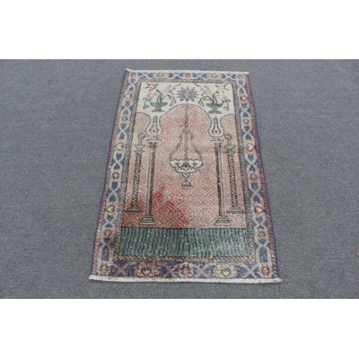 Unique Vintage Turkish Rug Is Perfect For Bohemian Decor Or As a Beautiful Wall Hanging