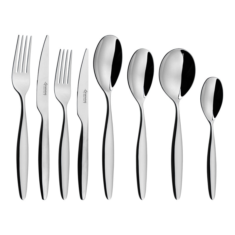 Rivers Collection 44 Piece Stainless Steel Cutlery Set , Service for 6, Loxely