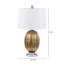 Calmers 67.3cm Table Lamp with Glass Base For Bedroom Furniture, Bedside Buffet Lamp with Linen Shade-90245495-90245492