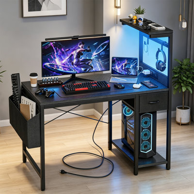 Metal Base Computer Desk
