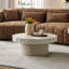 Table basse ronde en fibre de verre