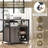 17 Stories File Cabinet On Wheels With Charging Station & Cable Management Hole Shelves-15946503