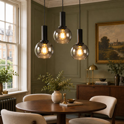Modern Black Kitchen Island Pendant