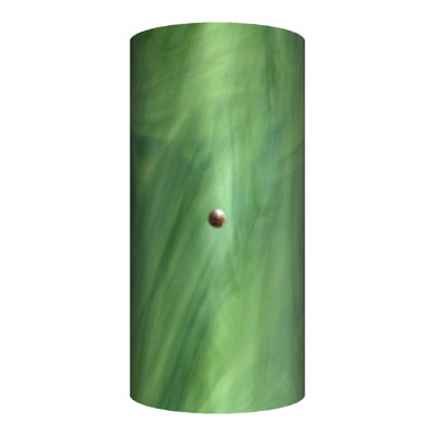 Nishimura Handcrafted Glass 2-Light Flush Mount Wall Sconce