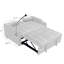 Canapé-lit en velours : convertible 3 en 1, modèle gigogne, réglable, oreillers, futon gris : velours, ouvertures pour les coussins décoratifs, espace de rangement.