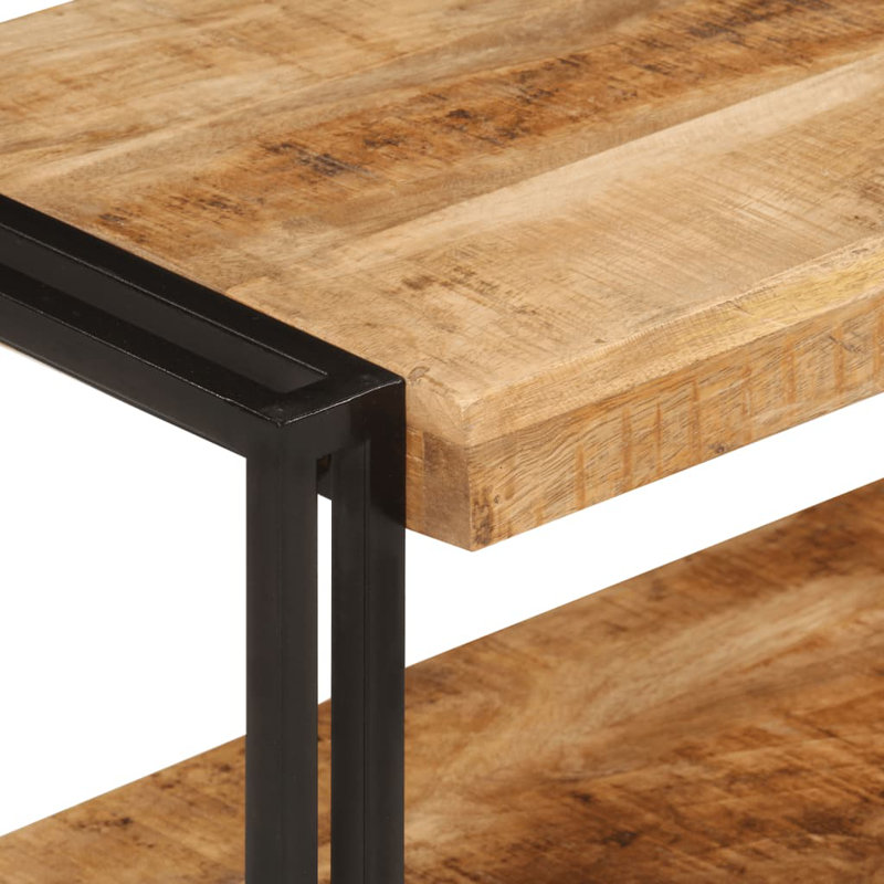 Greeves Unfinished TV Stand for TVs up to 88", Mango brown
