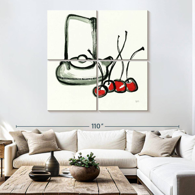 Yarlin Tea And Cherries, 74'' H x 74'' W