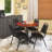 Nicklos Round X-Base Breakroom Table, 4 Restaurant Stack Chairs-32668361-132392617